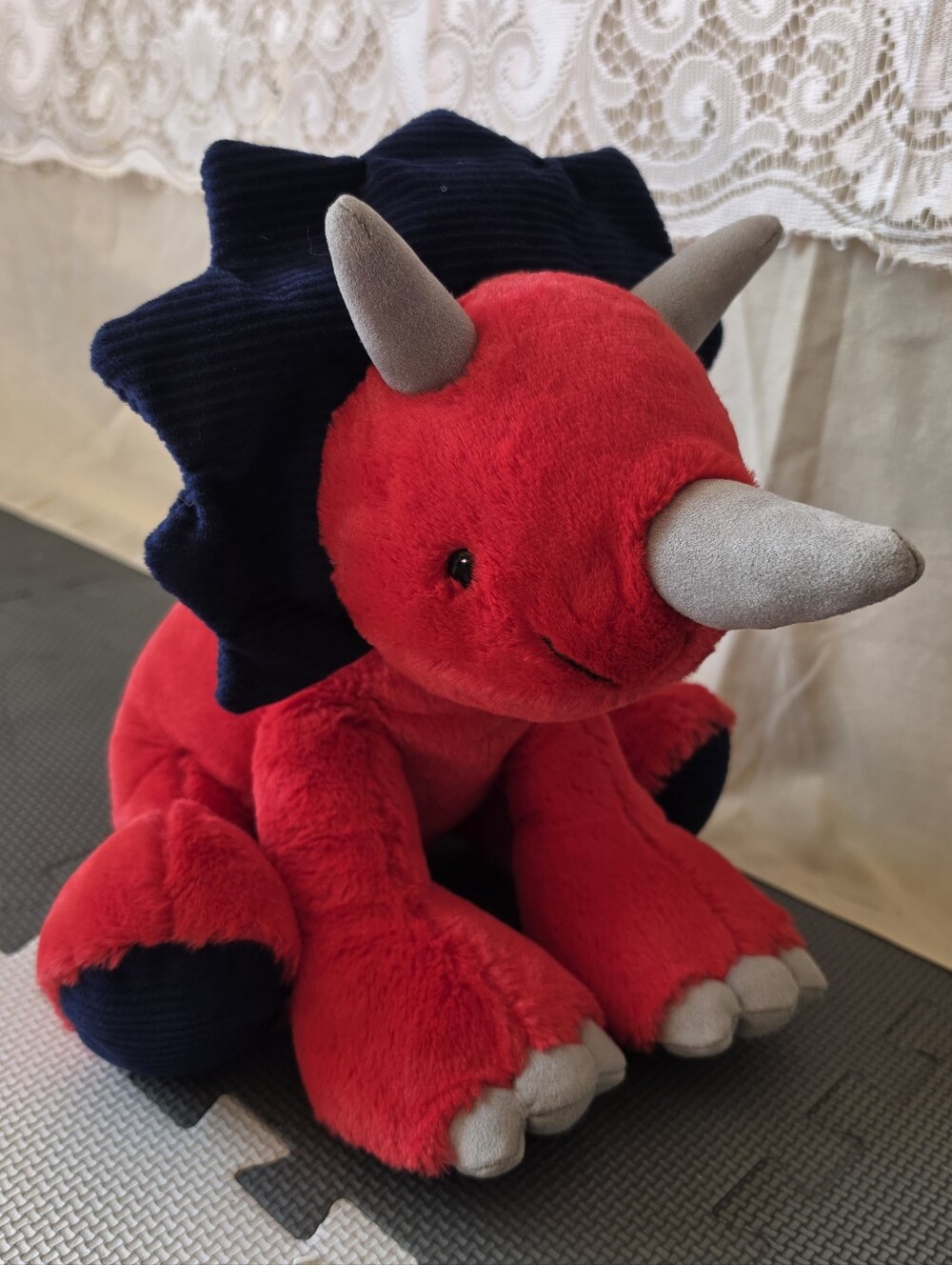 Gund Red Triceratops Dinosaur Plush #6056004